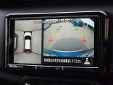 【アラウンドビューモニター】上から見下ろすような視点でスムース駐車をサポートしてくれるアラウンドビューモニター(^v^)
