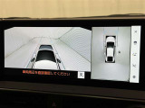 【パノラミックビューモニター】車を真上から見た状態をナビに映し出し、駐車時などをサポート☆クルマの斜め後ろなど、目が届きにくい箇所も確認できるため、いち早く障害物に気が付くことができます!