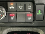 運転席/助手席シートヒーターで寒い日もすぐに温かくなり快適に過ごせます。2段階の温度調整が可能です