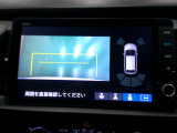 バックカメラの画像です。ガイドラインがスムースな車庫入れをサポートいたします。車庫入れの安心感がアップしますね。