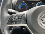 オーデイオやナビのコントロールができるスイッチ、運転中は手を放さず手元で操作可能なんです!