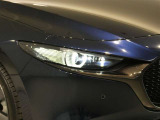 LEDヘッドライトです。デザイン性がよくとても明るいので、夜間の走行や悪天候でも安心です。しかも長寿命!