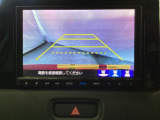 バックでの車庫入れも安心です!リアカメラが付いているバックモニター付のナビを装備しております。操作線もついており距離感も画面から確認できます。