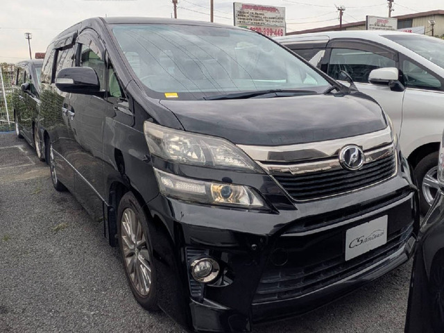 ヴェルファイア 2.4 Z ゴールデンアイズ リアモニター 両側パワースライド