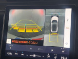 【パノラミックビューモニター】専用のカメラにより、上から見下ろしたような視点で360度クルマの周囲を確認することができます☆死角部分も確認しやすく、狭い場所での切り返しや駐車もスムーズに行えます。