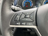 オーデイオやナビのコントロールができるスイッチ、運転中は手を放さず手元で操作可能なんです!