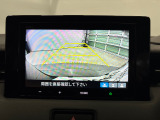 後退時に車両の後ろ側をモニター画面に表示します。車庫入れが苦手な人もこれで安心♪