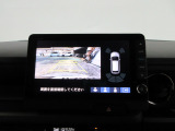 バックカメラの画像です。ガイドラインがスムースな車庫入れをサポートいたします!車庫入れの安心感がアップしますね☆