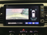 便利な3ビュー切り替え、ガイド線表示付きのバックカメラです。後退時、後方の視界をサポートします