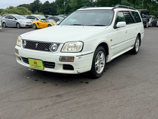 ステージア 2.5 25t RS FOUR V プライムエディション 4WD ワンオーナー 本革シート ...