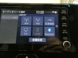 オーディオメニューです。Bluetoothオーディオも接続可能です。