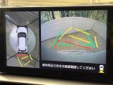 【パノラミックビューモニター】専用のカメラにより、上から見下ろしたような視点で360度クルマの周囲を確認することができます☆死角部分も確認しやすく、狭い場所での切り返しや駐車もスムーズに行えます。