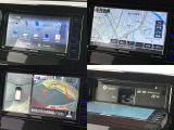 社外ナビ(KENWOOD MDV-D706BTW)です。CD・DVD再生・Bluetooth接続対応です。アラウンドビューモニターが映ります。