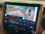 【パノラミックビューモニター】専用のカメラにより、上から見下ろしたような視点で360度クルマの周囲を確認することができます☆死角部分も確認しやすく、狭い場所での切り返しや駐車もスムーズに行えます。