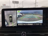 アラウンドビューモニターです☆車の前後左右にカメラがついており駐車時には上から車を見たような画面が見れますので、4方向の状況を確認することができる便利な機能です☆