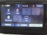 嬉しい装備です♪ワンセグTV・Bluetoothオーディオに対応しています!!