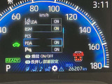 視認性のいいメーターを採用しており、快適なドライブをサポートします。