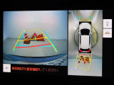 バックガイドモニターを装備しています、車庫入れもラクラクです。パノラミックビューモニターを搭載しています、上からの画像も表示されます。