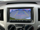 バックビューモニターの映像です!カメラがあると、駐車するときや後退時の安心感が違いますよね♪