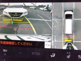 パノラミックビューモニター&バックモニター♪車両の前後左右に搭載した4つのカメラの映像を合成し、車を真上から見ているような映像を表示♪