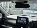 ディーラーオプション『前+車室内ドライブレコーダー』装備。表示はナビのモニター画面で行います。