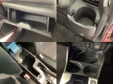 収納スペースや、ドリンクホルダーもついています。長距離ドライブで活躍する必需品ですね♪