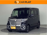 CAR PLAT(カープラット)大分です。スペースカスタムが入庫しました。グレードはハイブリッドXSターボボディーカラーブルーイッシュブラックP3はです。