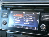 メモリーナビです。Bluetoothで好きな音楽を聴く事ができるので、ドライブがひときわ楽しくなっちゃいますね♪NISSAN CONNECTも利用出来ます。