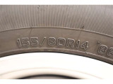 155/80R14    車両装着タイヤサイズです。 タイヤのご相談もトヨタモビリティ石川にお任せください