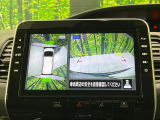 【アラウンドビューモニター】専用のカメラにより、上から見下ろしたような視点で360度クルマの周囲を確認することができます☆死角部分も確認しやすく、狭い場所での切り返しや駐車もスムーズに行えます。