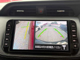 ナビのOPTボタンを二回押すことで運転席からの死角もカバーできます