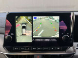 空から見下ろしているような視点で周囲を確認できるアラウンドビューモニター。駐車時にとても便利です。