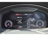 車両情報を直感的に確認できる、先進的なAudi virtual cockpitです。