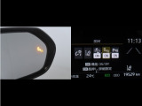 隣車線を走る車両をレーダーで検知し、ドアミラーでは確認しにくい後側方エリアに存在する車両に加え、急接近してくる車両も検知します。車両を検知するとドアミラーに搭載されたLEDインジケーターが点灯します。