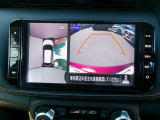 アラウンドビュ-モニタ-装備。上から見下ろしているような映像が表示されるので、車庫入れ時にも安心です!確認しずらい障害物等も視認しやすいですね^^
