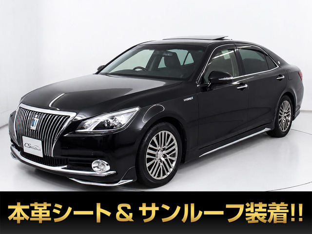 クラウンマジェスタ 3.5 Fバージョン サンルーフ フルエアロ 黒本革 プリクラ