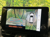 【パノラミックビューモニター】専用のカメラにより、上から見下ろしたような視点で360度クルマの周囲を確認することができます☆死角部分も確認しやすく、狭い場所での切り返しや駐車もスムーズに行えます。