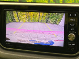 【バックカメラ】駐車時に後方がリアルタイム映像で確認できます。大型商業施設や立体駐車場での駐車時や、夜間のバック時に大活躍!運転スキルに関わらず、今や必須となった装備のひとつです!