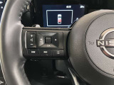 ステアリングスイッチ付き。前方から目を離すことなく操作することが可能です。