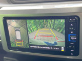 【パノラマモニター】専用のカメラにより、上から見下ろしたような視点で360度クルマの周囲を確認することができます☆死角部分も確認しやすく、狭い場所での切り返しや駐車もスムーズに行えます。