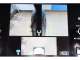 周囲の状況が把握し易い全周囲モニターと合わせて、個別に両サイドとフロントカメラ映像を映すことが可能です!
