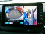 全方位カメラ付きです。駐車の際、これがあれば車庫入れに自信が無い方も安心です!一度使うと手放せない必須装備です!