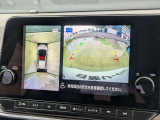 アラウンドビューモニター。上空から見下ろしているかのような映像を映し出して周囲を確認し、スムースな駐車をアシストします。