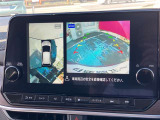 【アラウンドビューモニター】前後左右に付いているカメラからの映像がまるで上から映したかのように表示されます。周囲の状況が一目で分かりますので駐車のしやすさが格段に上がります!