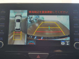 パノラミックビューモニター付きです。運転席からの目視だけでは見にくい、車両周辺の状況をリアルタイムでしっかり確認出来ます