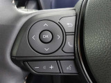 ステアリングスイッチは手元で操作しますので便利です、安全性も高いですね!