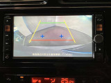 バックギアに入れると、このように後方が映し出されます!駐車の際とても安心!便利!最終確認はご自身の目と耳で必ず行ってください!