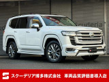 R7年6月 ランクル 300 ZX 4WD 7人乗り 2025年改良モデル プレシャスホワイトパール・モデリスタエアロ・ルーフスポイラー・リアバンパーステップガード・JBLサウンド・電動ムーンルーフ・ワンオーナー・禁煙車