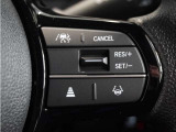 ◆アダプティブクルーズコントロール◆予め設定した車速内でクルマが自動的に加減速。前走車との適切な車間距離を維持しながら追従走行します。【LKAS】車線維持支援システムでステアリング操作を支援。