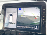【アラウンドビューモニター】専用のカメラにより、上から見下ろしたような視点で360度クルマの周囲を確認することができます☆縦列駐車や幅寄せ時に活躍してくれます♪